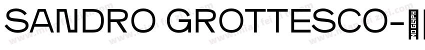 SANDRO GROTTESCO字体转换